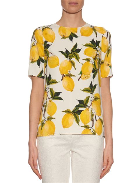 dolce gabbana floral print|dolce and gabbana lemon print.